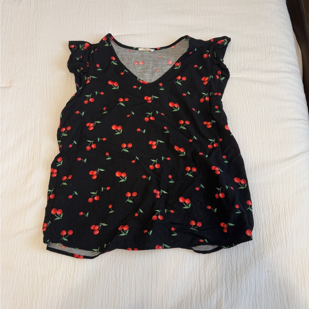 Cherry Print Blouse
